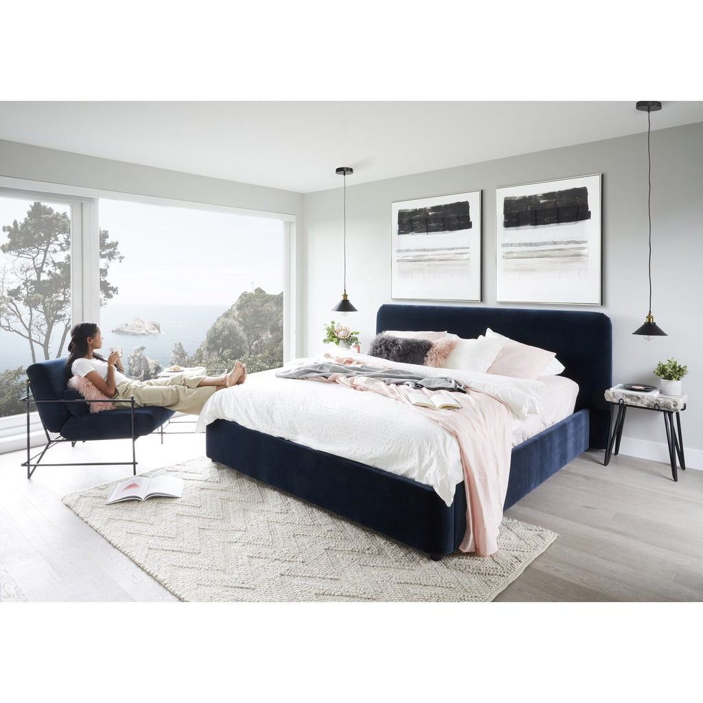 Samara King Bed, Blue