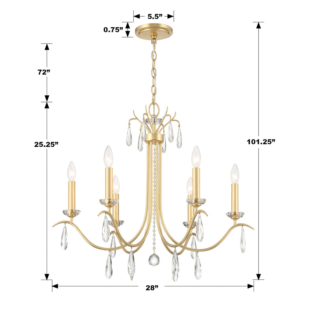 Rollins 6 Light Chandelier