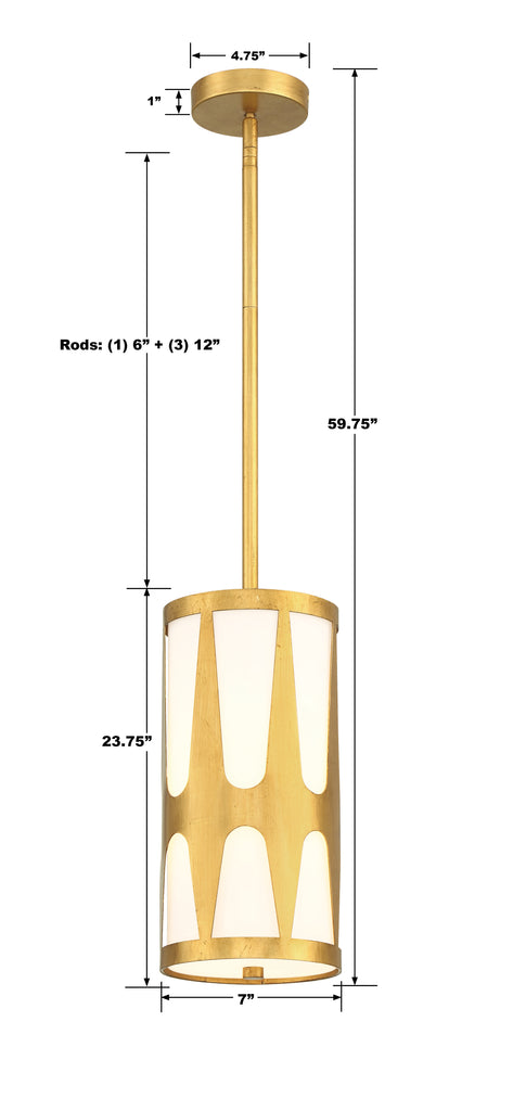 Royston 1 Light Mini Pendant