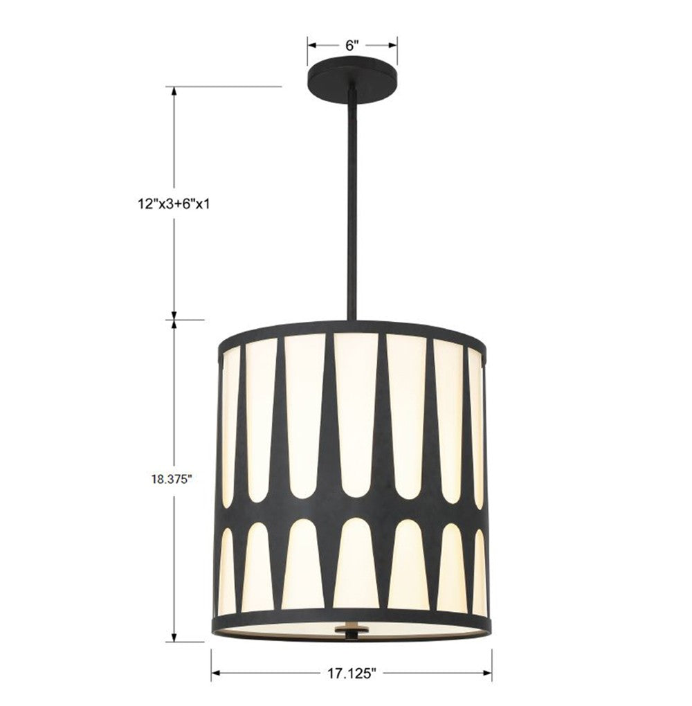 Royston 4 Light Pendant