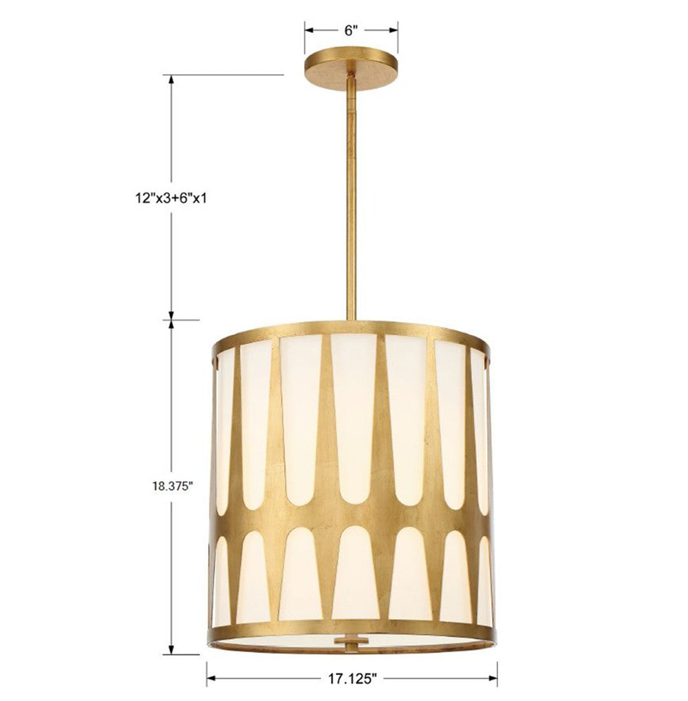 Royston 4 Light Pendant