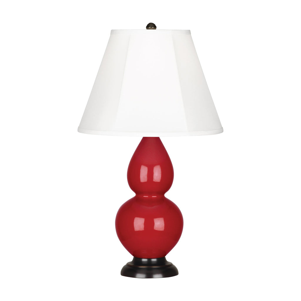 Ruby Red Small Double Gourd Accent Lamp-Style Number RR11