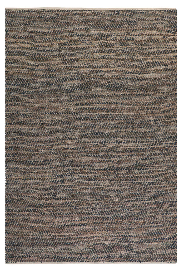 Tobais 5 X 8 Rescued Leather & Hemp Rug