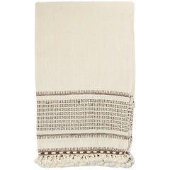 Reese Cream, Handwoven Cotton Hand Towels