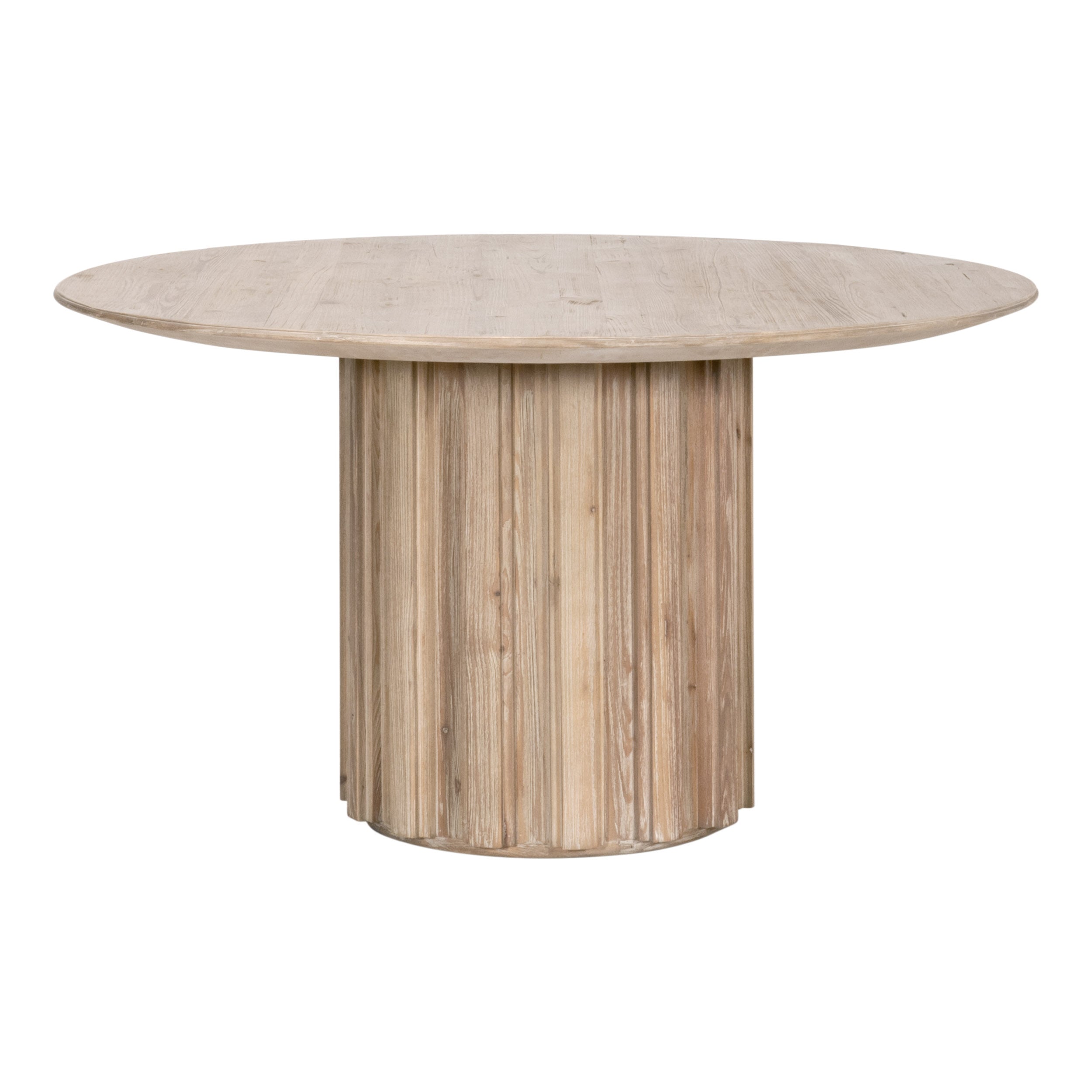 Roma 54" Round Dining Table - Smoke Grey Pine