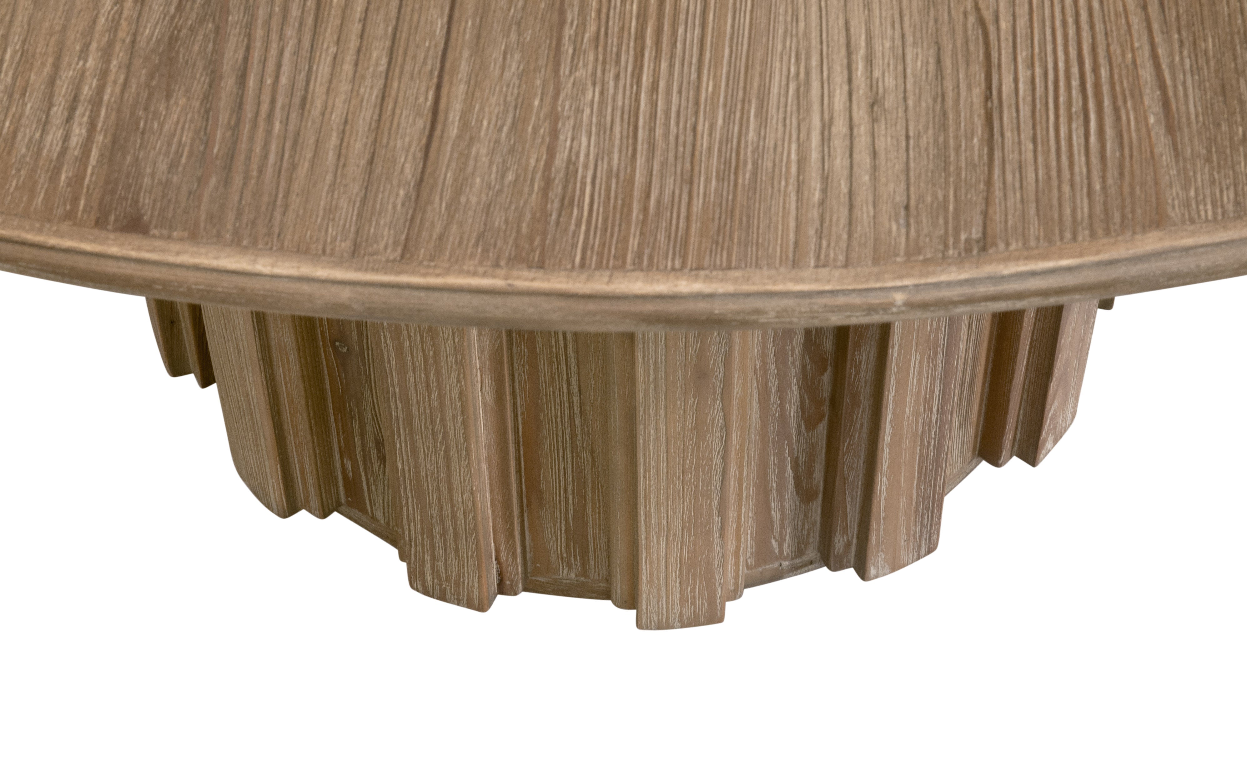 Roma 54" Round Dining Table - Smoke Grey Pine