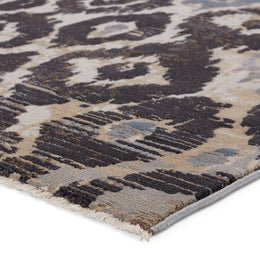 Nikki Chu by Jaipur Living Livio Ikat Black/ Tan Runner Rug