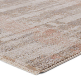 Nikki Chu by Jaipur Living Jina Abstract Taupe/ Light Pink Runner Rug