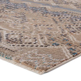 Nikki Chu by Jaipur Living Tamari Tribal Tan/ Blue Runner Rug