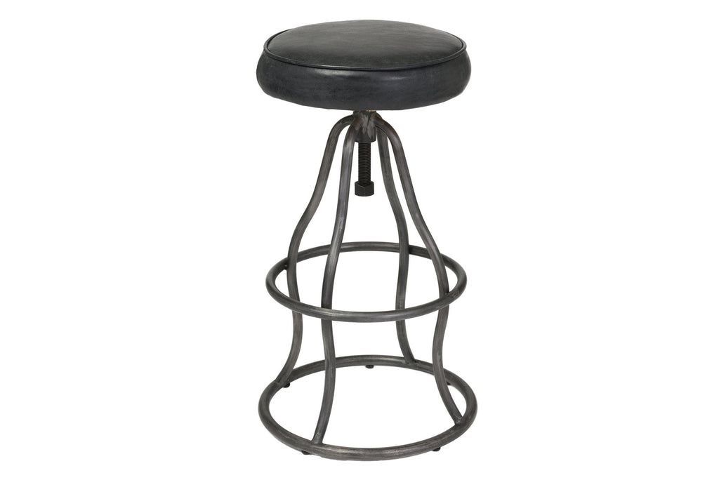 Bowie Stool - Black Leather