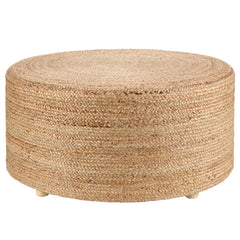 Jaipur Living Barnum Handmade Solid Tan Stool