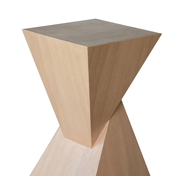 Sculptural Occasional Table In Natural Oak