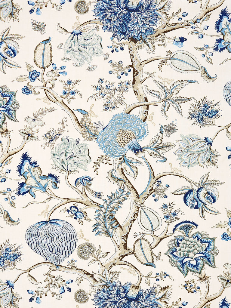 Pondicherry Linen Print - Delft