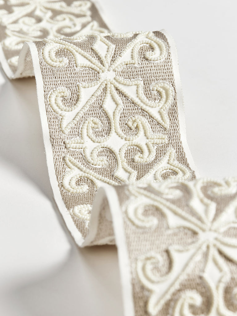 Saxony Embellished Tape - Pearl