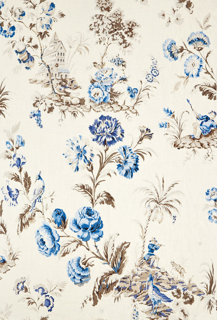 Somerset Linen Print - Porcelain