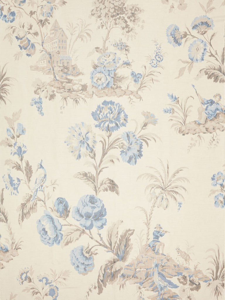 Somerset Silk Warp Print - Porcelain