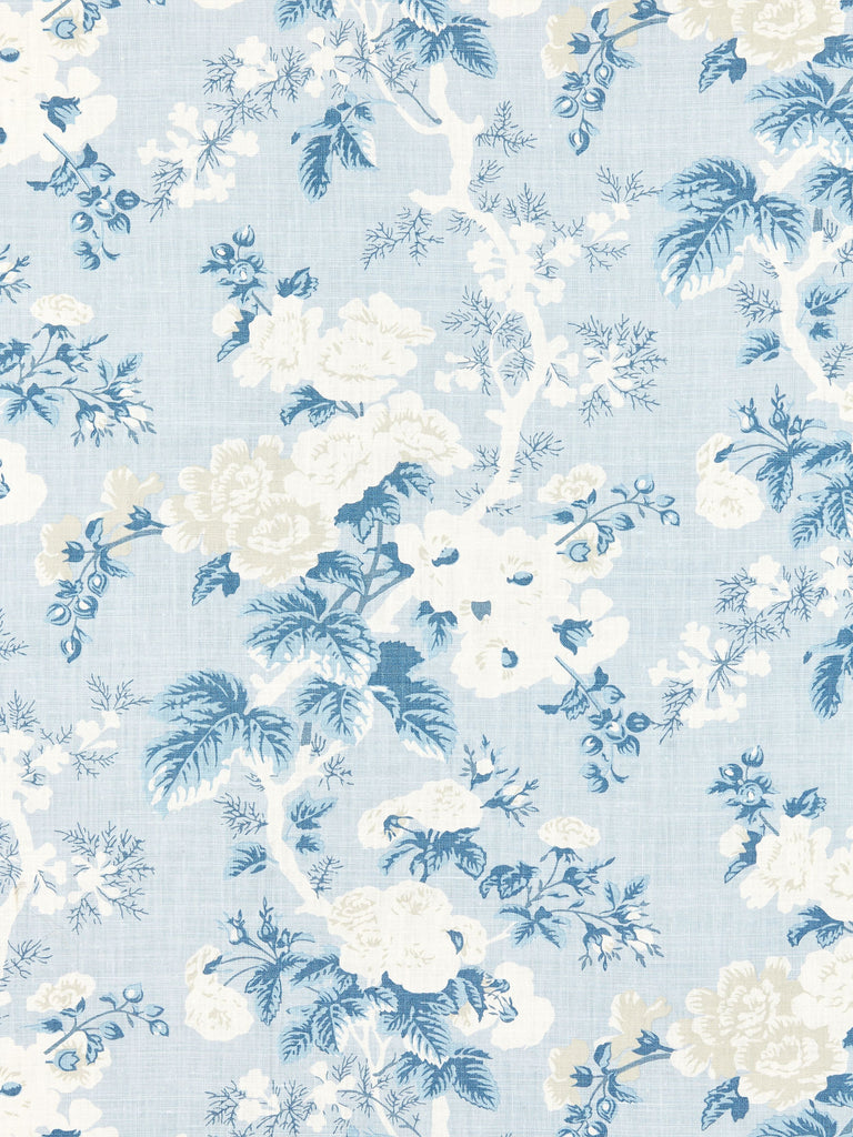 Ascot Linen Print - Sky