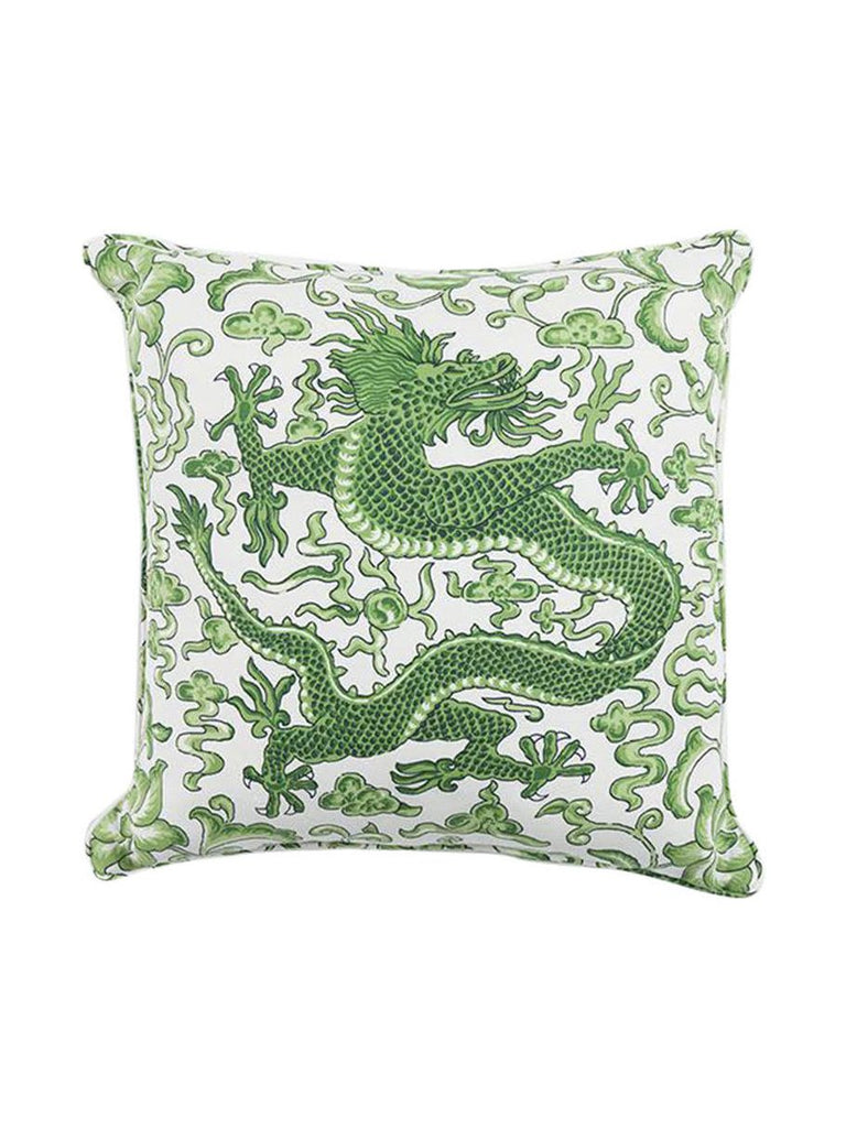 Chi'En Dragon Pillow - 22 X 22 - Jade