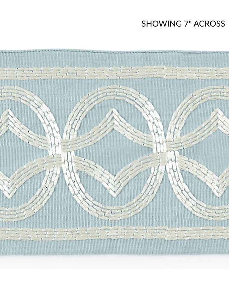 Athena Embroidered Tape - Sky