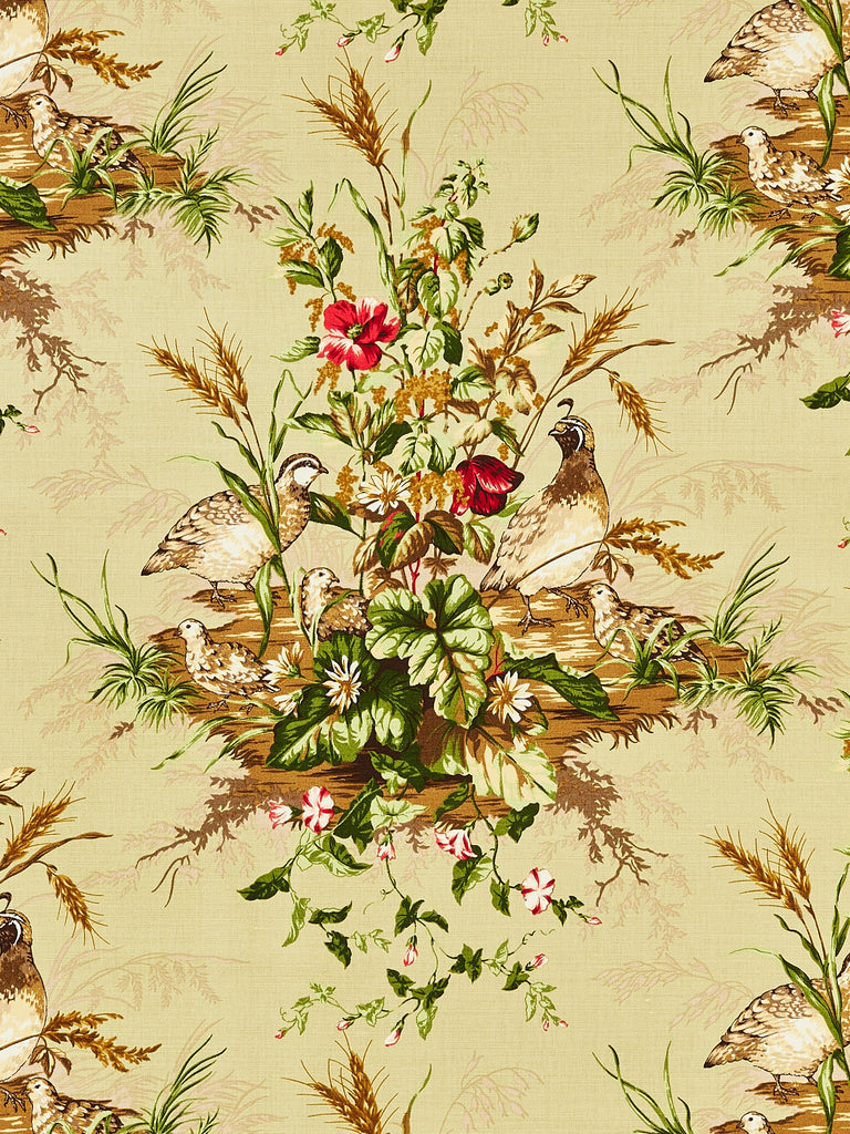 Edwin's Covey Linen Print - Multi On Willow