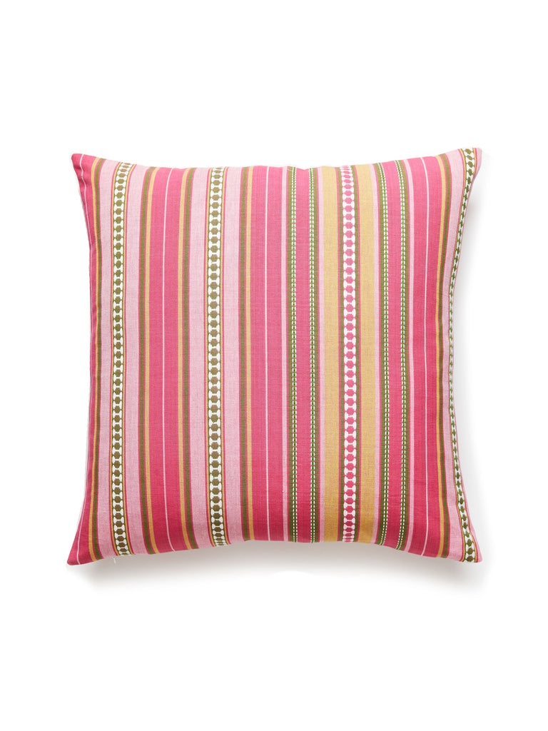 Nile Stripe Pillow - 22 X 22 - Rose Garden