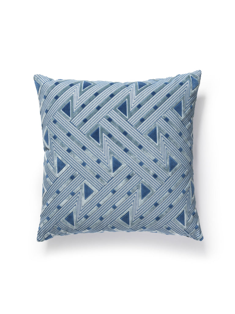 Kasai Velvet Pillow - 22 X 22 - Slipstream