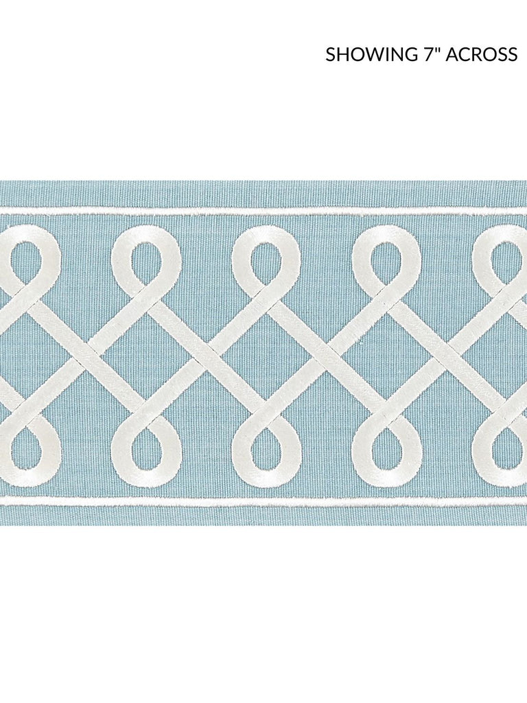 Soutache Embroidered Tape - Sky