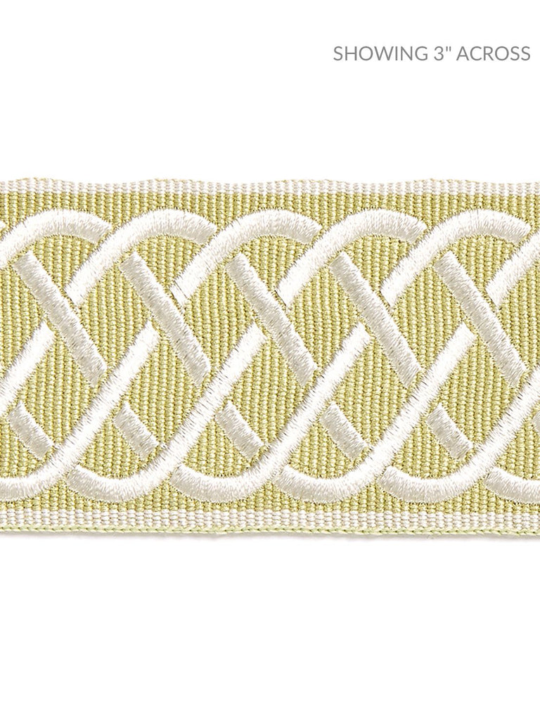 Helix Embroidered Tape - Lettuce