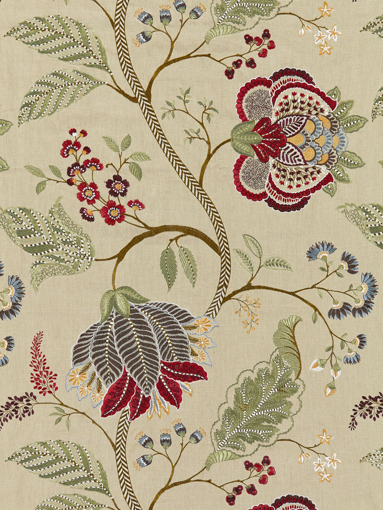 Palampore Embroidery - Cinnamon