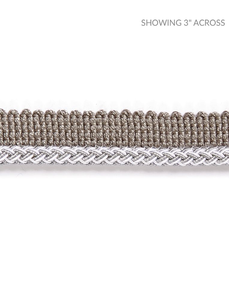 Georgica Braided Cord - Silver Grey