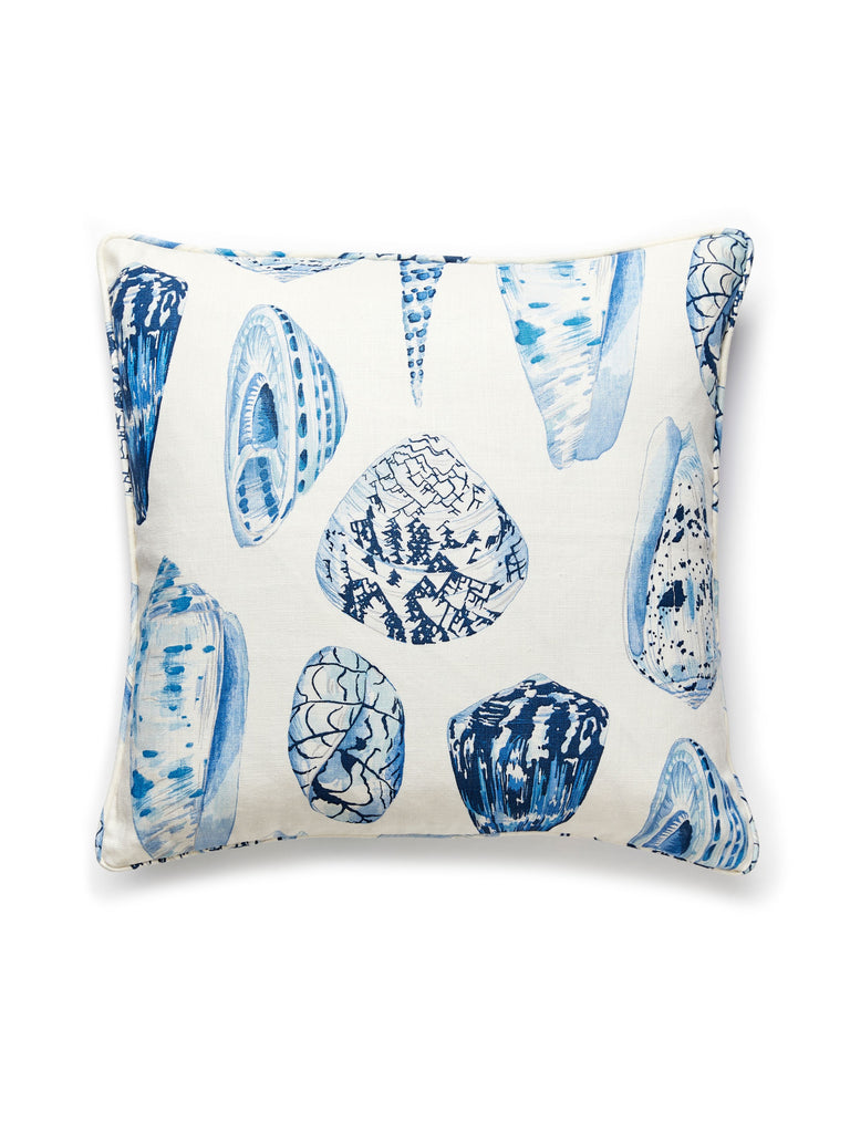 Coquina Linen Print Pillow - 22 X 22 - Porcelain