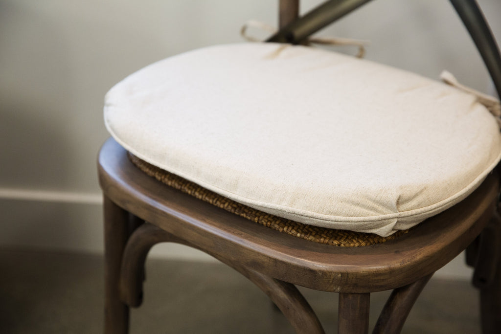 Seat Cushion for Cross Back Chair - Linen