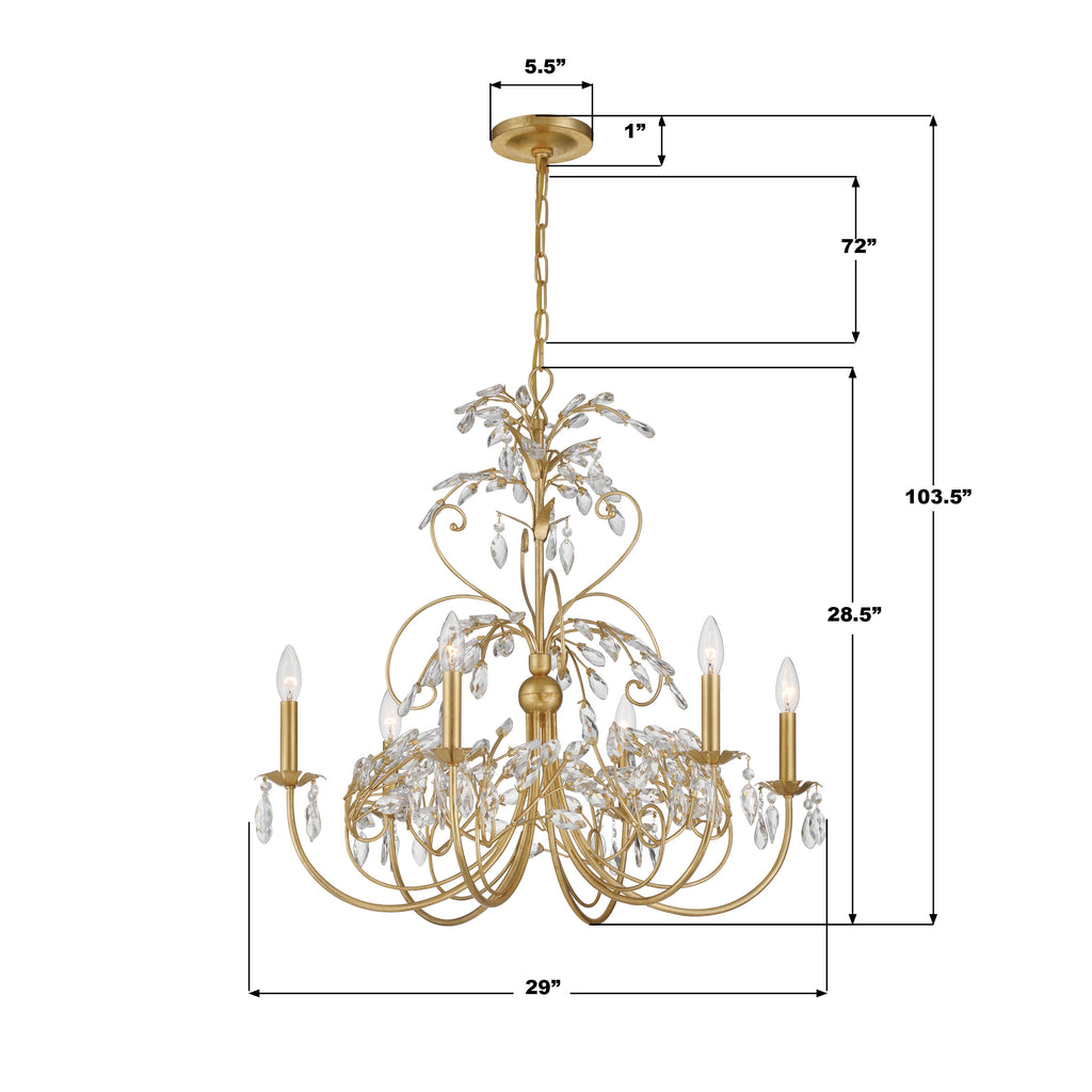 Seville 3 Light Semi Flush