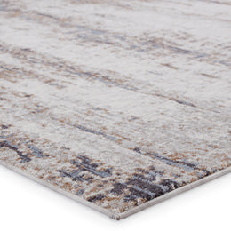 Vibe by Jaipur Living Shale Abstract Light Gray/ Tan Runner Rug