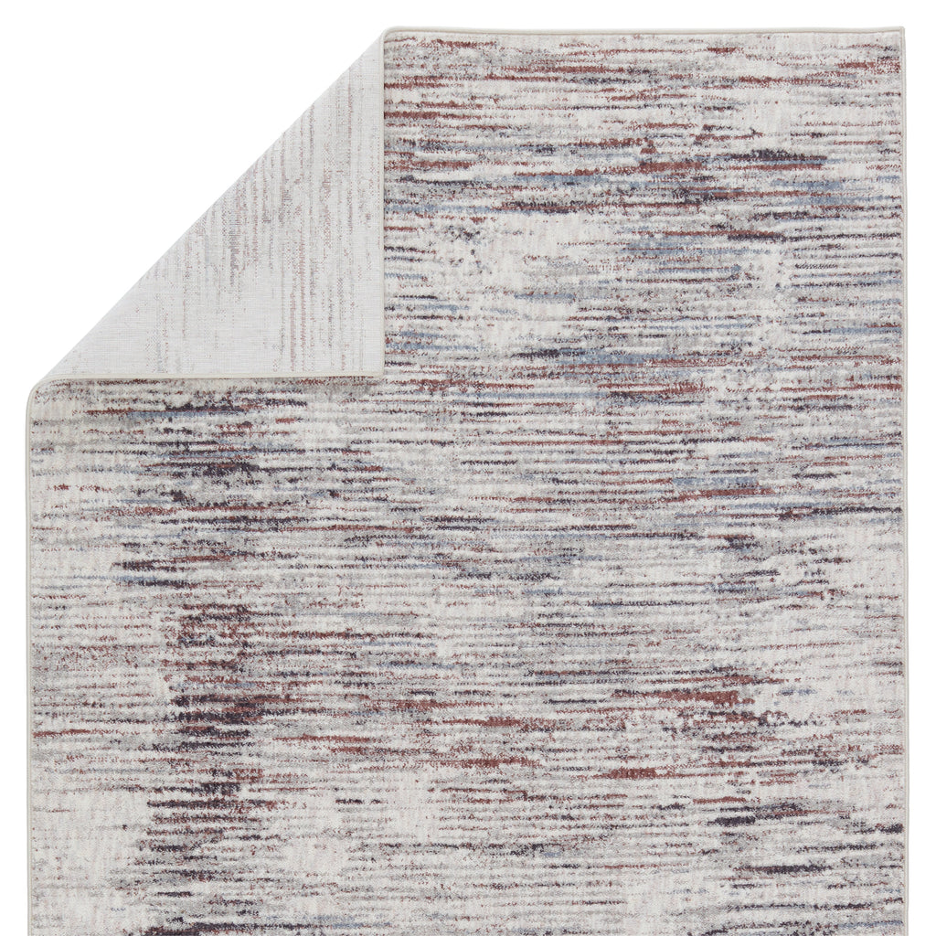 Vibe by Jaipur Living Wystan Abstract Gray/ Burgundy Area Rug