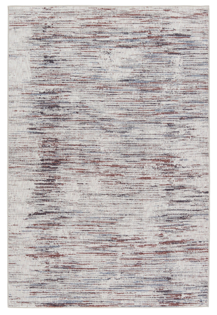 Vibe by Jaipur Living Wystan Abstract Gray/ Burgundy Area Rug