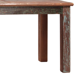 Journee 60" Rectangular Distressed Painted Reclaimed Hardwood 4-Leg Dining Table