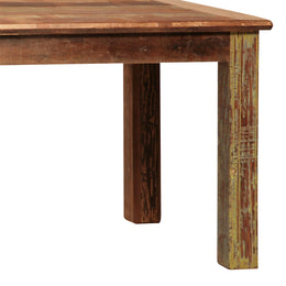 Journee 72" Rectangular Distressed Painted Reclaimed Hardwood 4-Leg Dining Table
