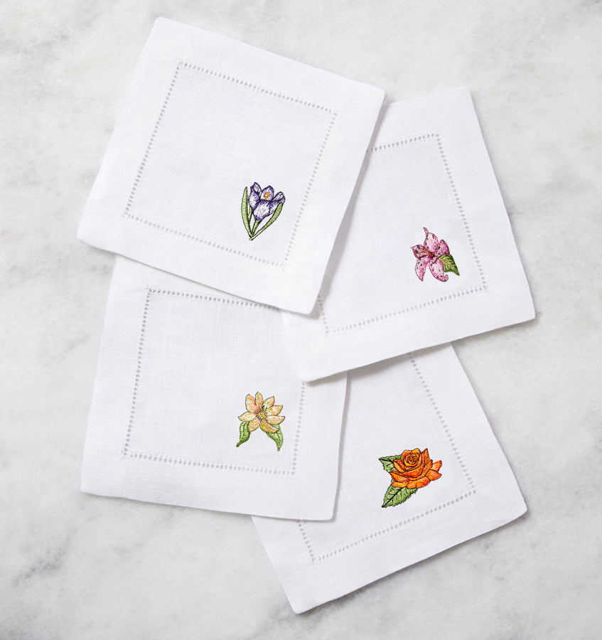 Fioritura - Set of 4 Cocktail Napkin