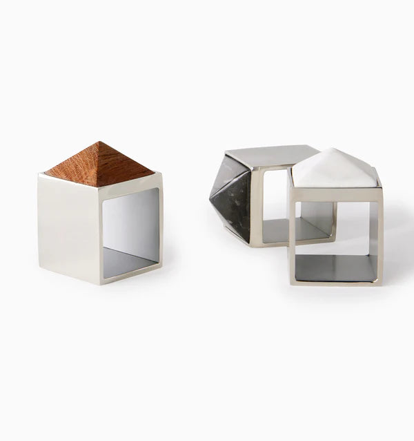 Cestia - Set of 2 Napkin Ring Boxed