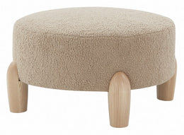 Perez Scandinavian Round Ottoman