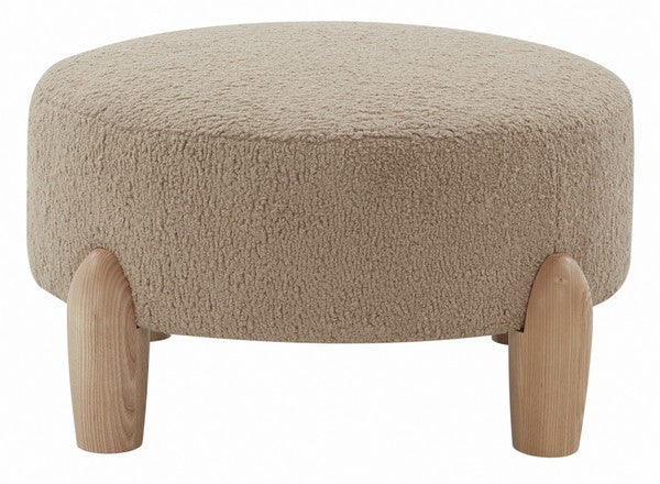 Perez Scandinavian Round Ottoman