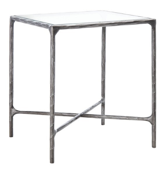 Jessa Forged Metal Square End Table