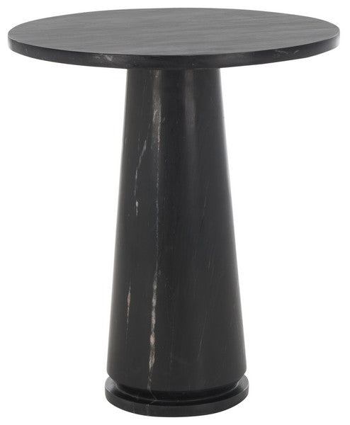 Valentia Tall Round Marble Accent Table