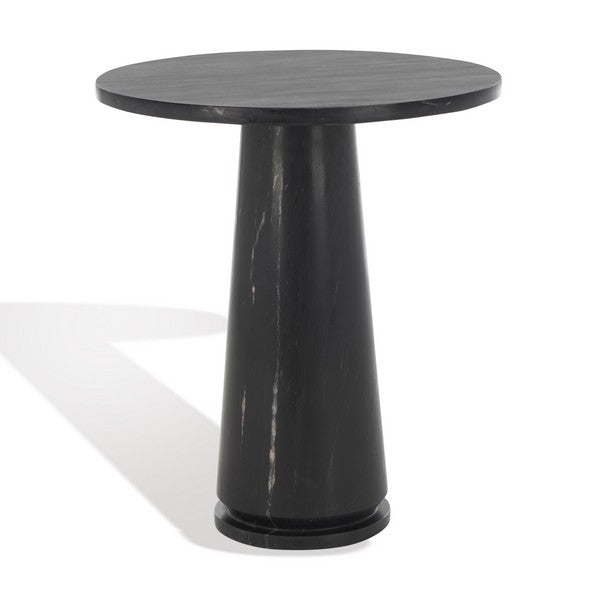 Valentia Tall Round Marble Accent Table