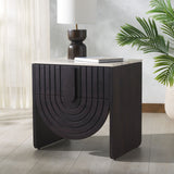 Floris Travertine Top Nightstand