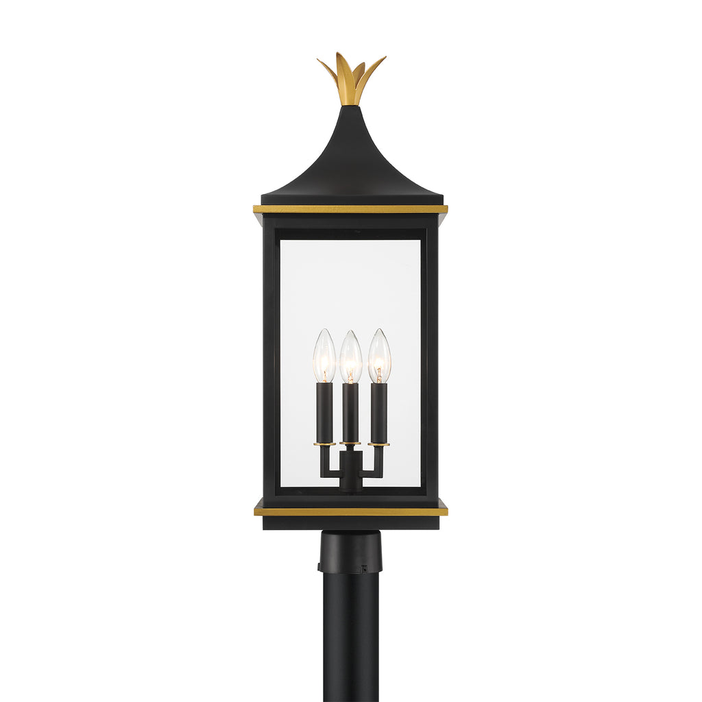 Simpson 3 Light Outdoor Post