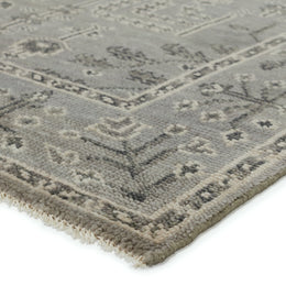 Jaipur Living Ginerva Hand-Knotted Oriental Gray Runner Rug