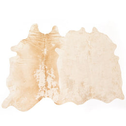 Harland Modern Cowhide Rug, Tan