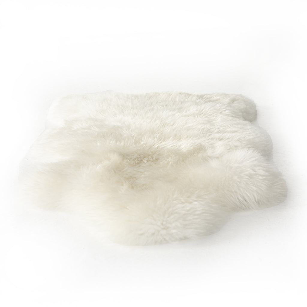 Lalo Lambskin Throw - Cream by Four Hands